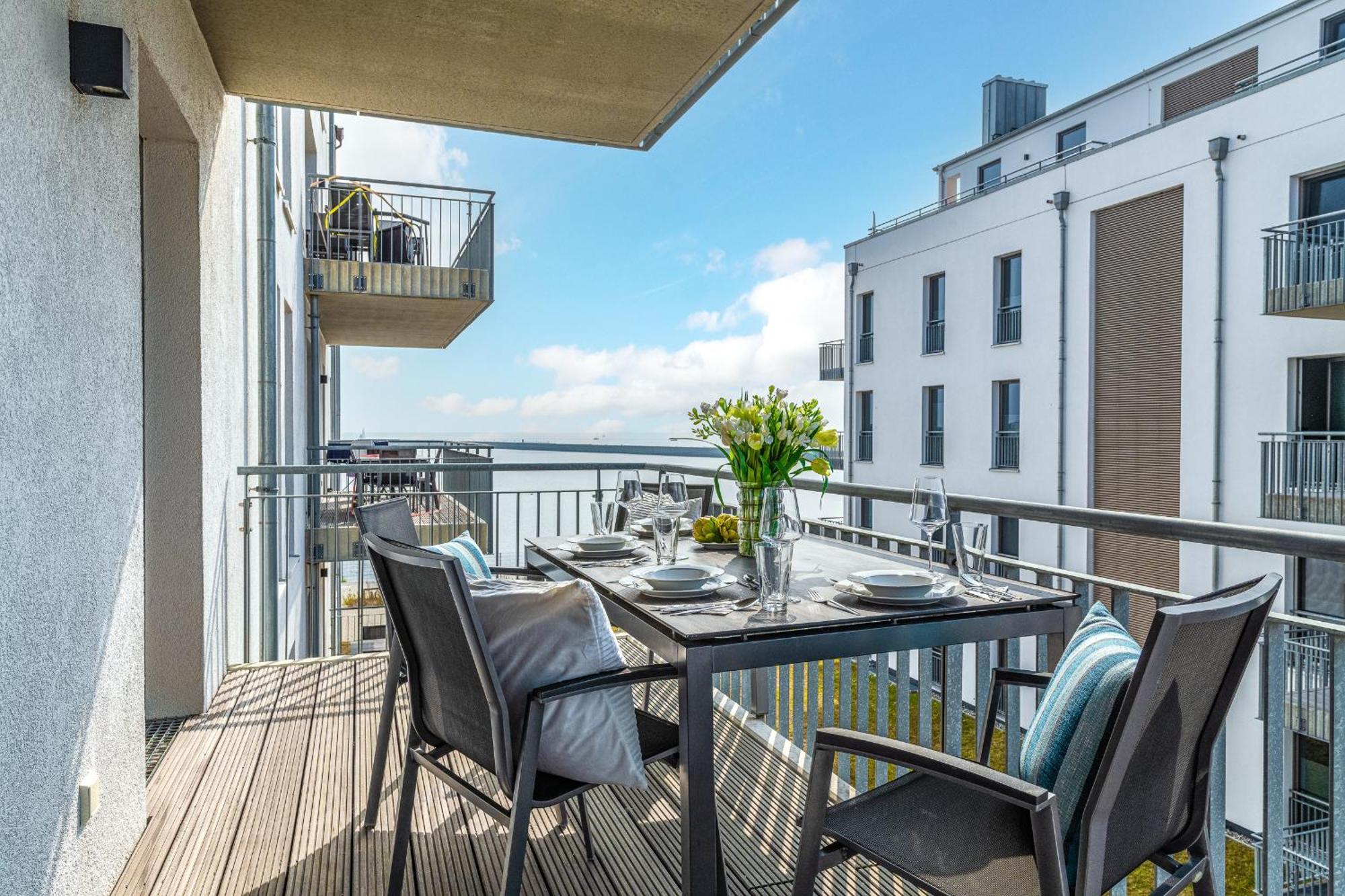 Appartement Ocean Storm- 2 Og, Balkon, Kamin à Olpenitz Extérieur photo