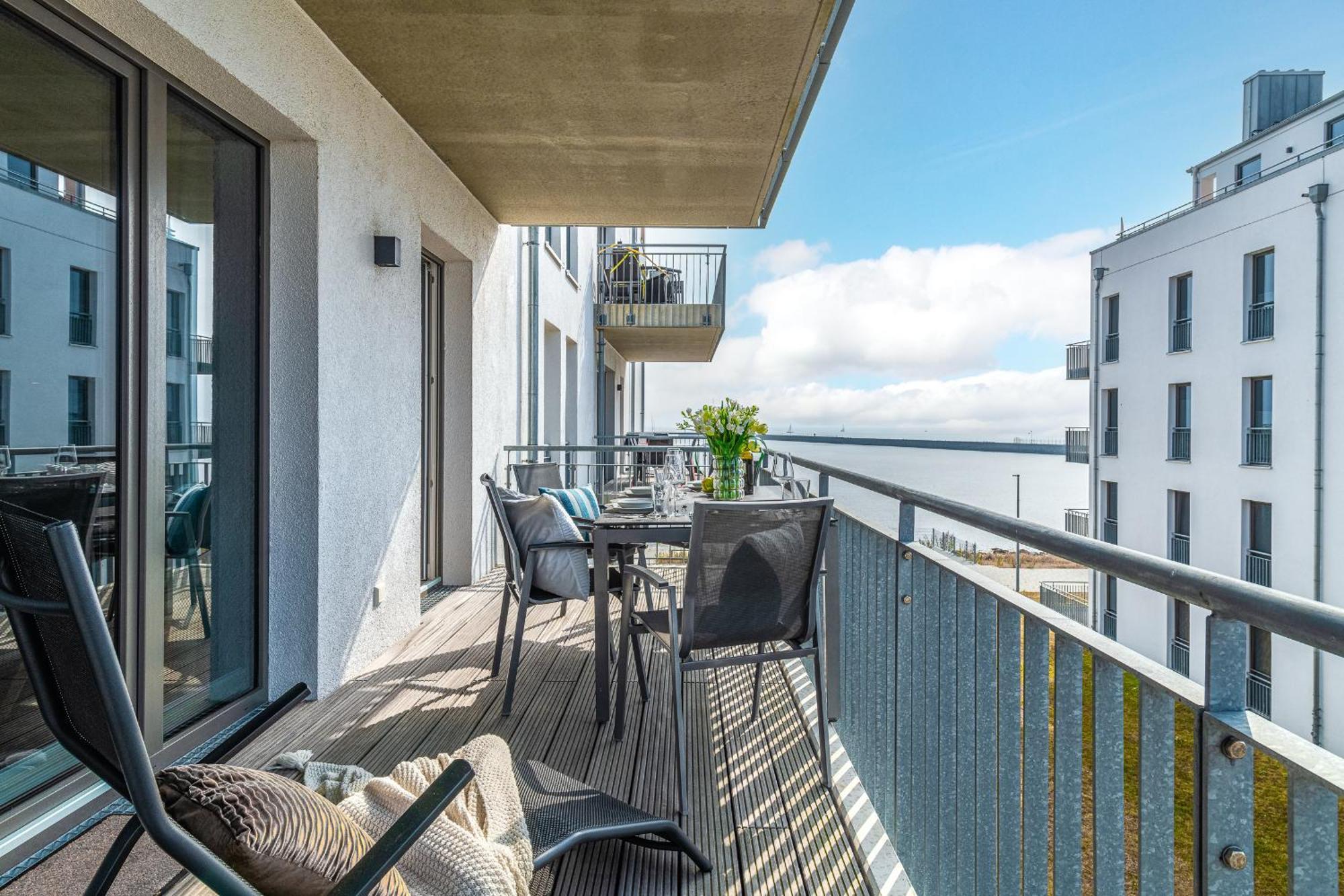 Appartement Ocean Storm- 2 Og, Balkon, Kamin à Olpenitz Extérieur photo